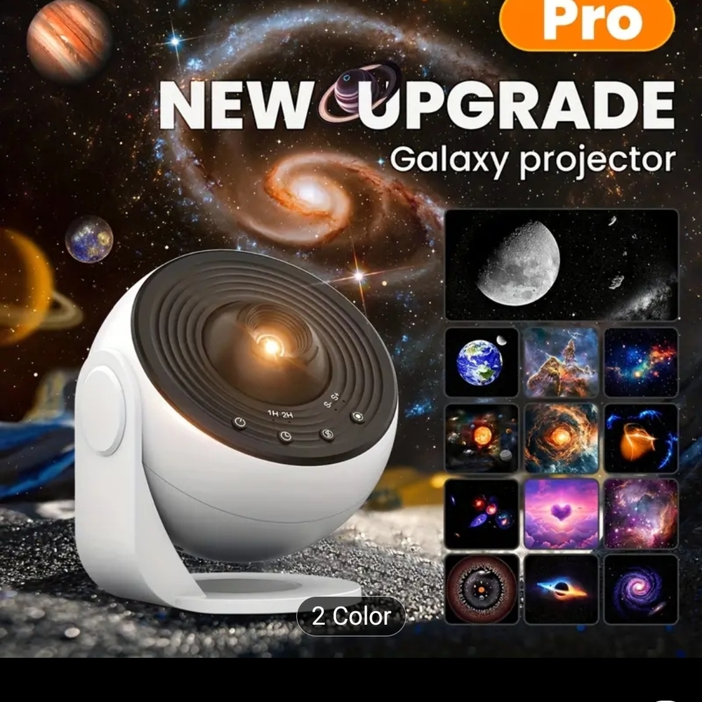 Galaxy Projector with Starry Night Display